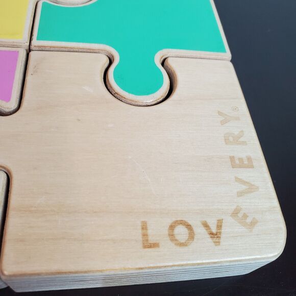 LOVEVERY | Chunky Wooden Jigsaw Puzzle From Companion Play Kit | 22-24 Month - Picture 10 of 16